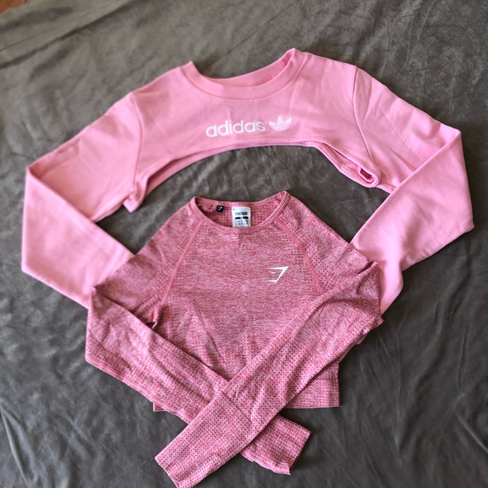 Gymshark & Adidas workout tops